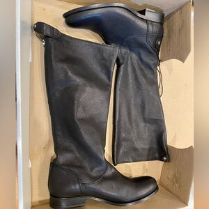 Frye Melissa zip black boots